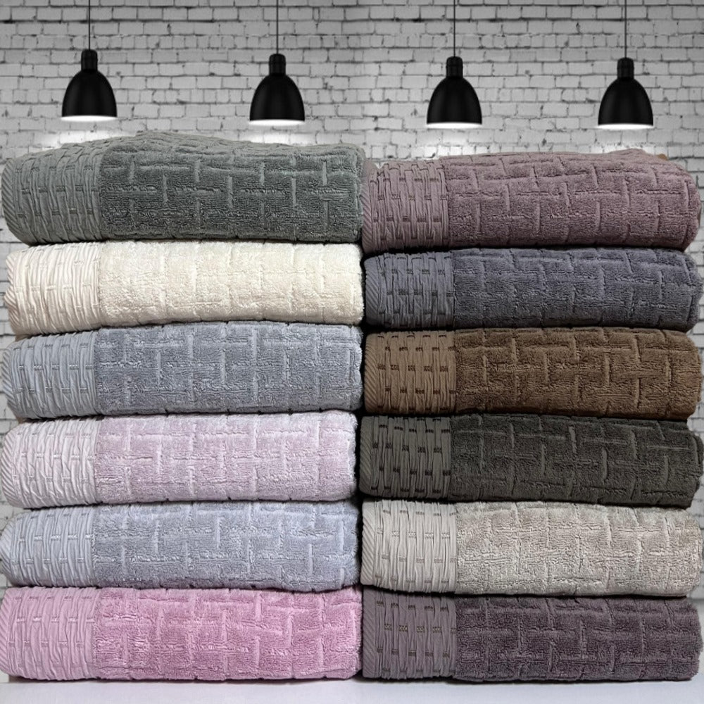 Banyo Havlusu 90×150 cm Hasır Desenli