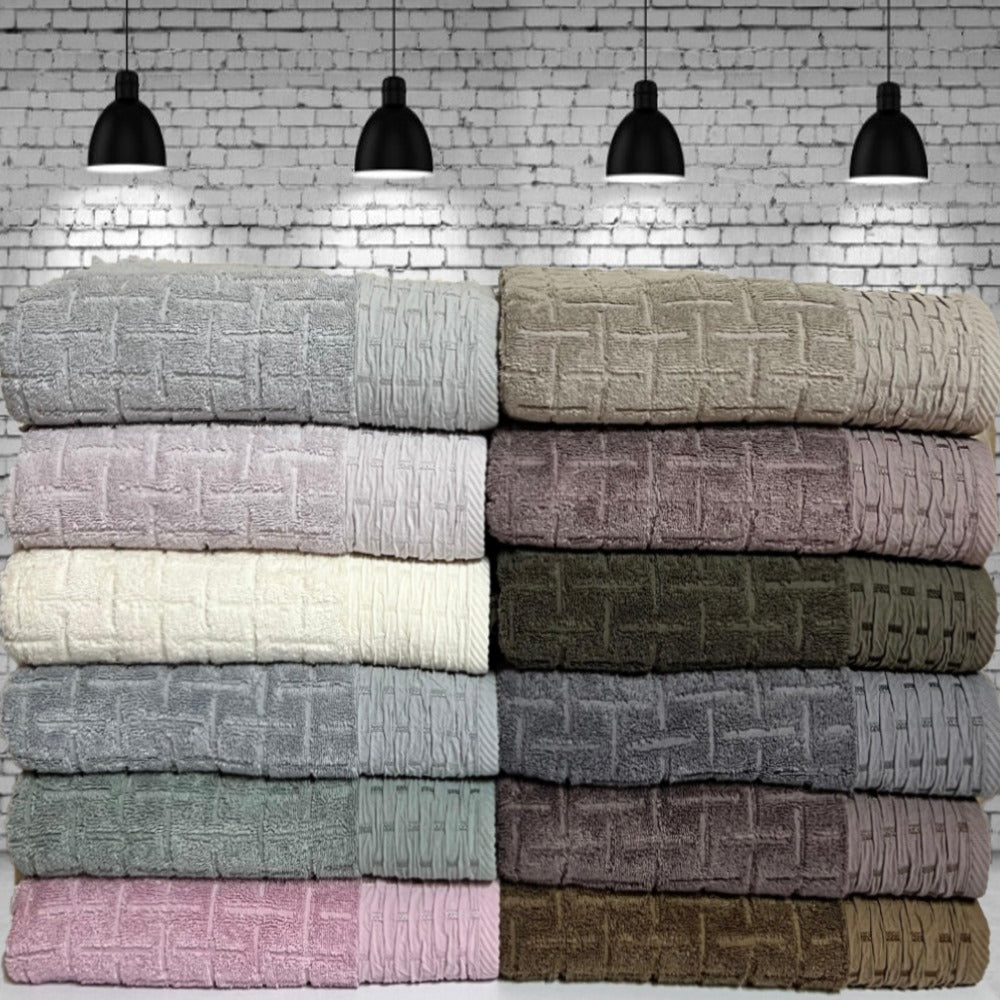 Banyo Havlusu 70×140 cm Hasır Desenli