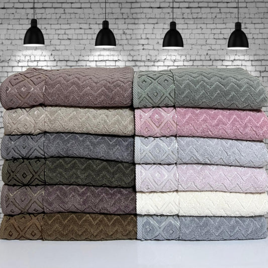 Banyo Havlusu 70×140 cm Mozaik Desenli