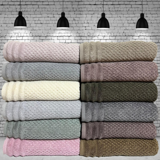 Banyo Havlusu 70×140 cm Satranç Desenli