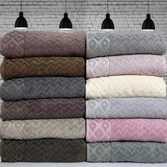 Banyo Havlusu 90×150 cm Mozaik Desenli